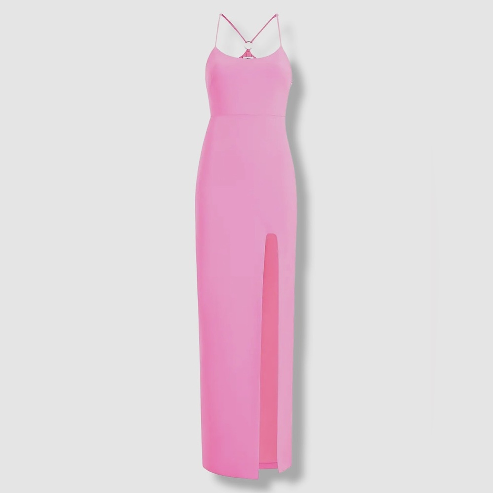 Elegant Pink Strapless Dress